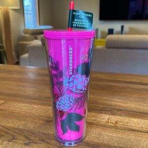 Starbucks color change floral cup. 2021. NWT.